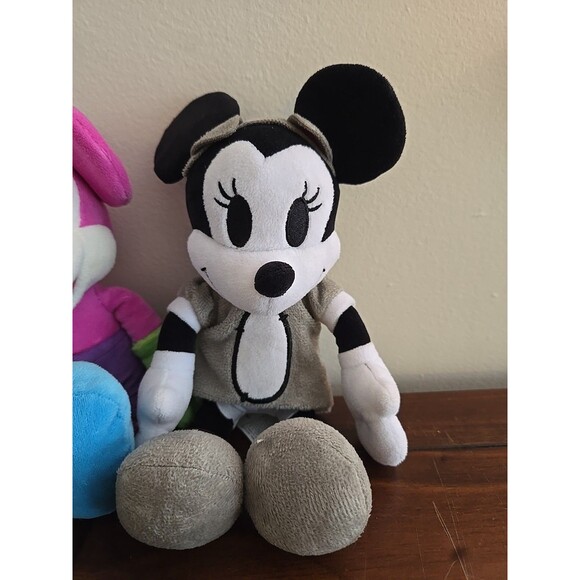 Mickey Mouse Lot Plush Disneyland Purple Neon Green Toy Halloween Minnie Black - Picture 3 of 6